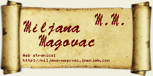 Miljana Magovac vizit kartica